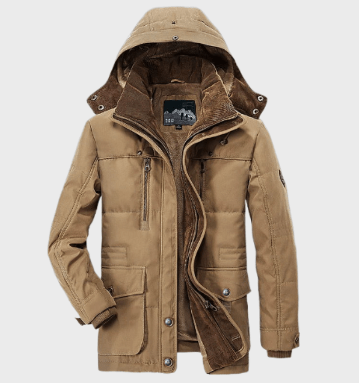 Hugo - Thick winter jacket with hood and deep pocket