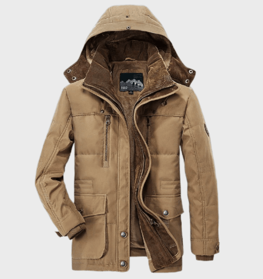 Hugo - Thick winter jacket with hood and deep pocket