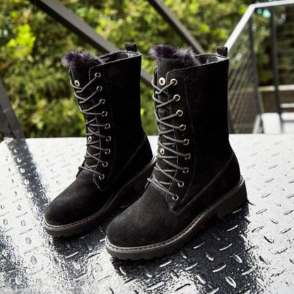 Jada - High women's boots made of suede