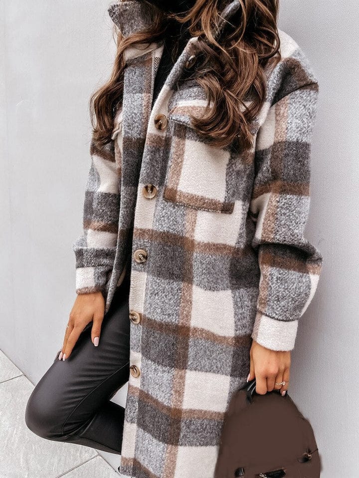 Kelsy - Women's Checkered Jacket