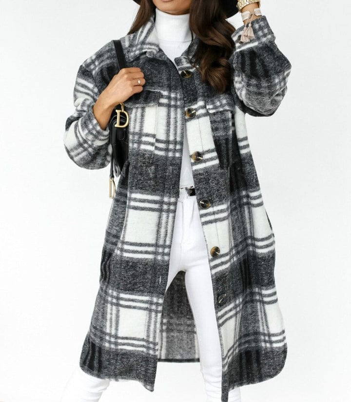 Kelsy - Women's Checkered Jacket