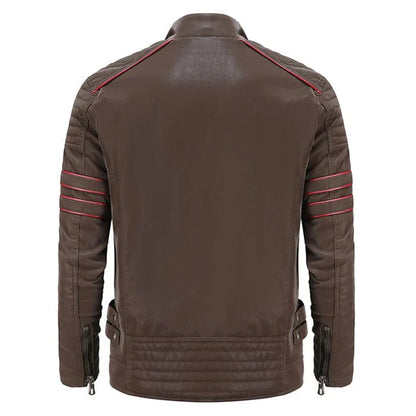 Max - Men's Motorcycle Leather Jacket, Durable & Stylish