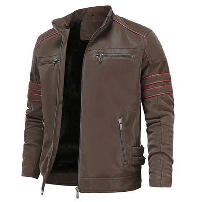 Max - Men's Motorcycle Leather Jacket, Durable & Stylish