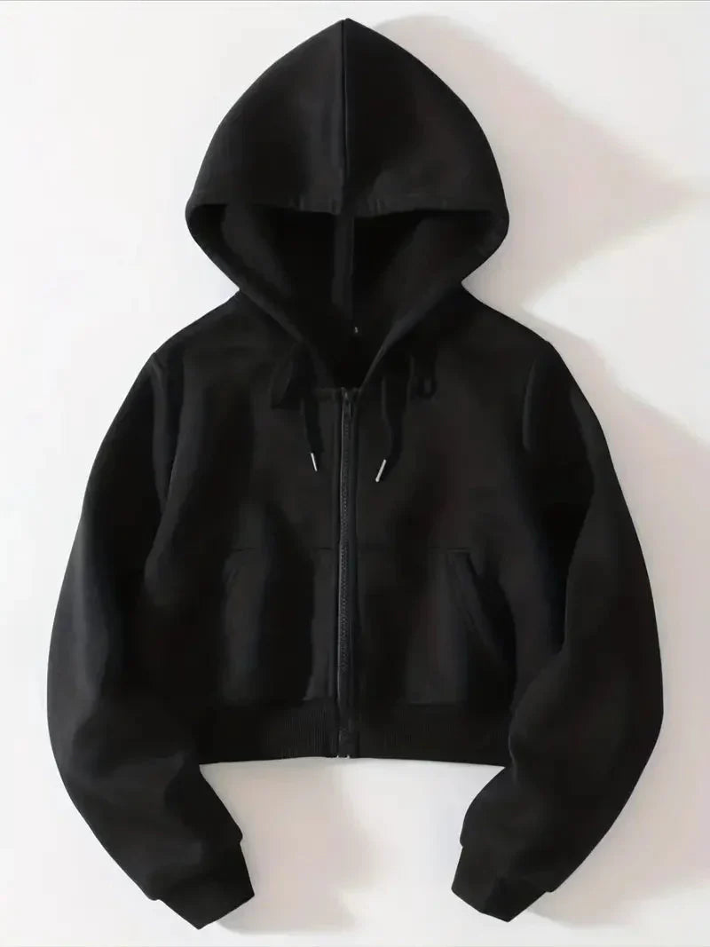 Melissa - Hoodie with split zipper