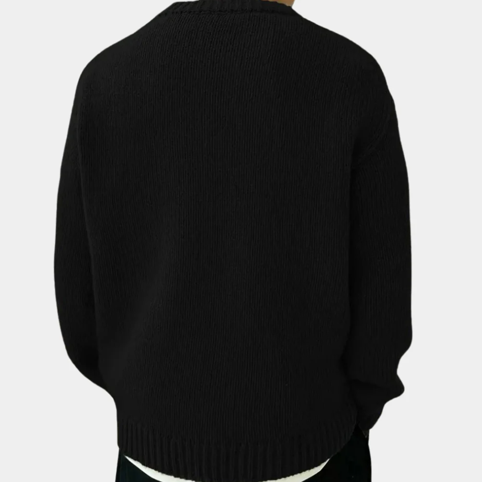 Mihnea - Comfortable men's sweatshirt with round neck