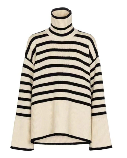 Nami - Striped women's turtleneck sweater