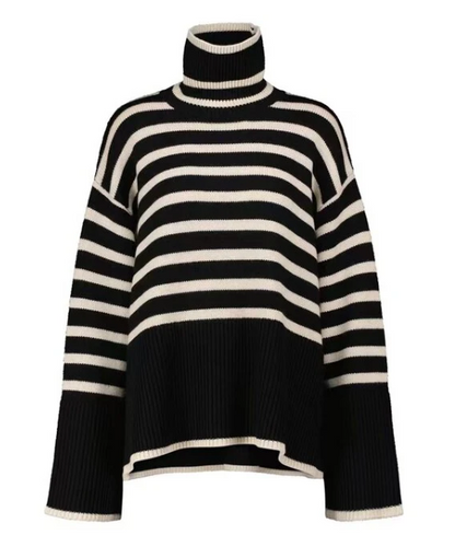 Nami - Striped women's turtleneck sweater