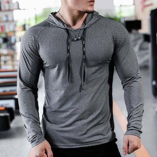 Oliver - Breathable Men's Sports Hooded Shirt