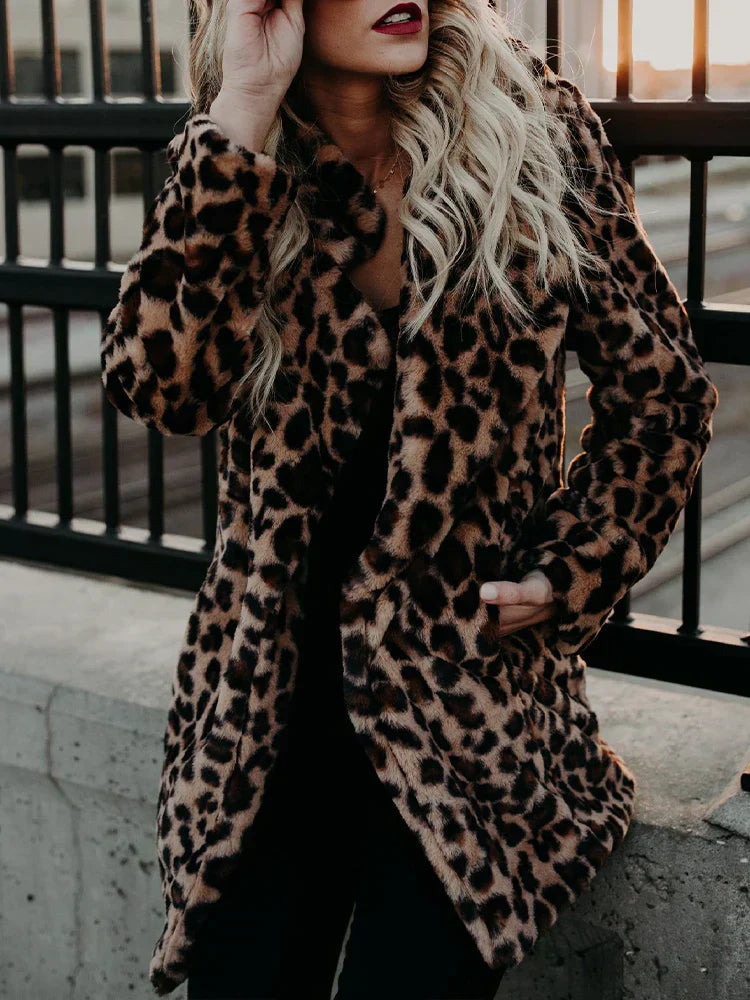 Sophie - Jacket with leopard print