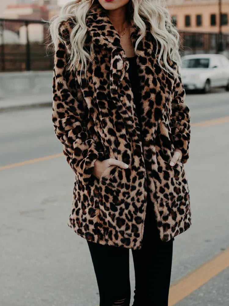 Sophie - Jacket with leopard print