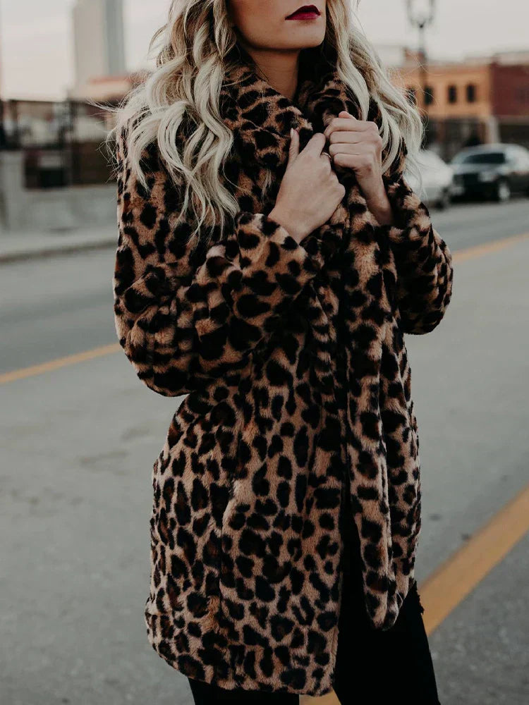 Sophie - Jacket with leopard print