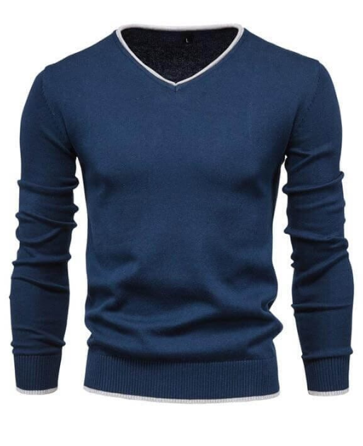 Sterling - Slim-fit pullover with V-neck