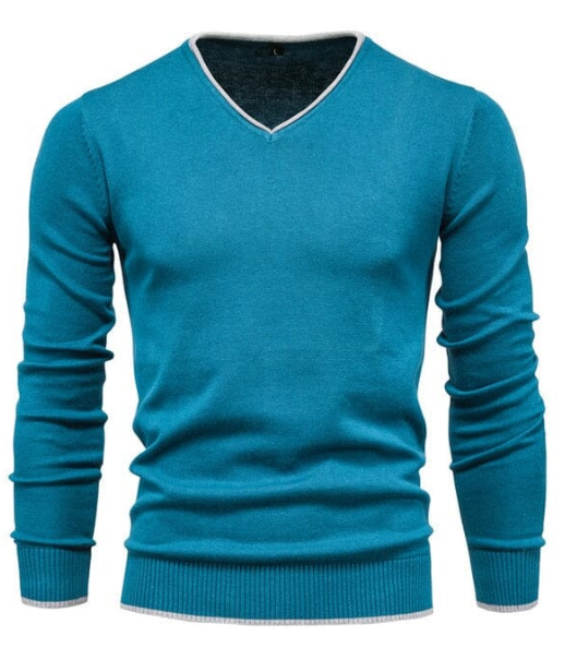 Sterling - Slim-fit pullover with V-neck