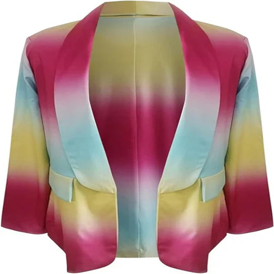 Thanea - Women's Tie-Dye Long Sleeve Blazer