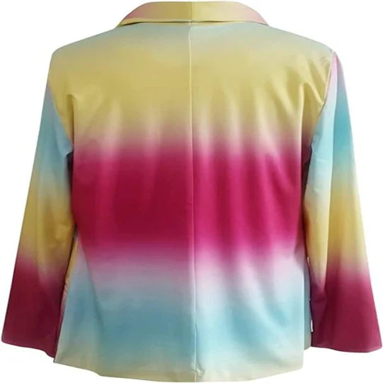 Thanea - Women's Tie-Dye Long Sleeve Blazer