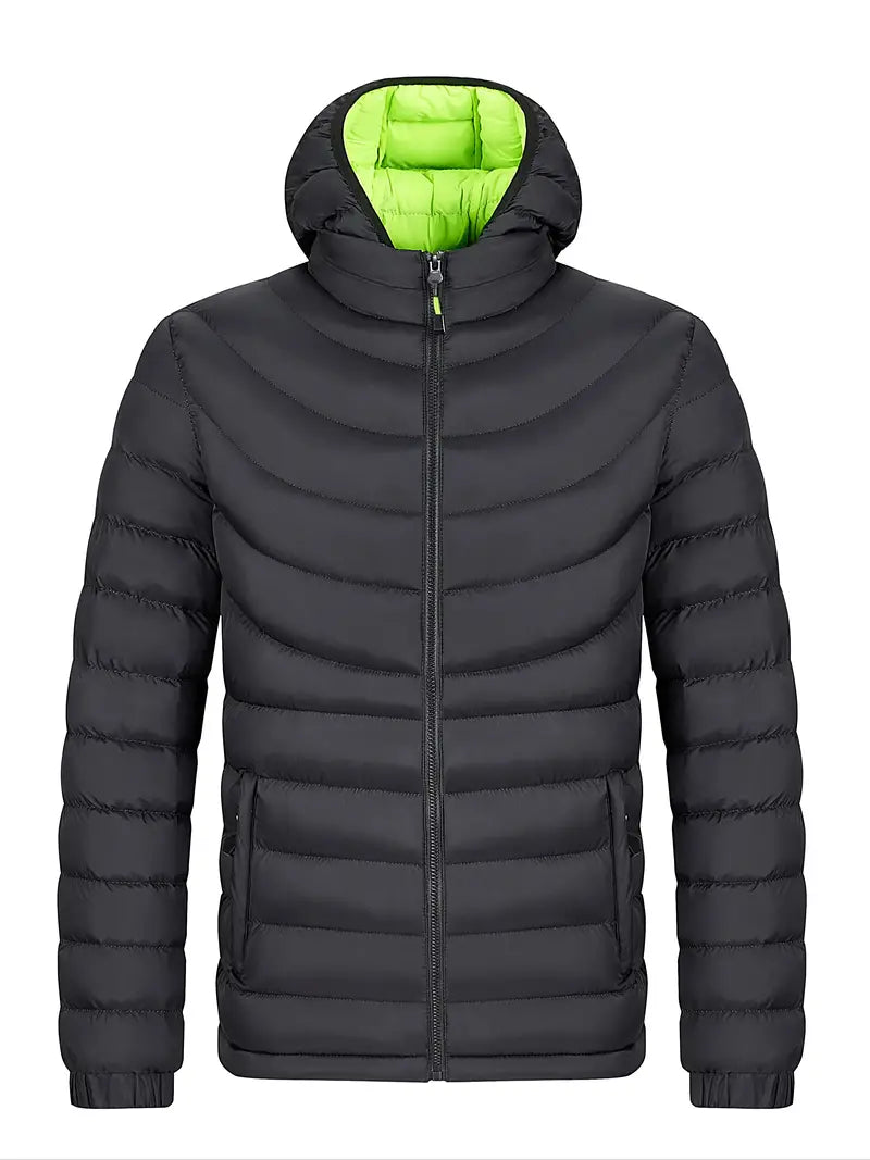 Tom - Insulated men's jacket with stand-up collar