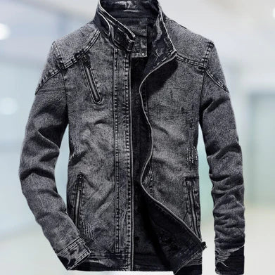 Tyrone - Casual cotton denim jacket for men