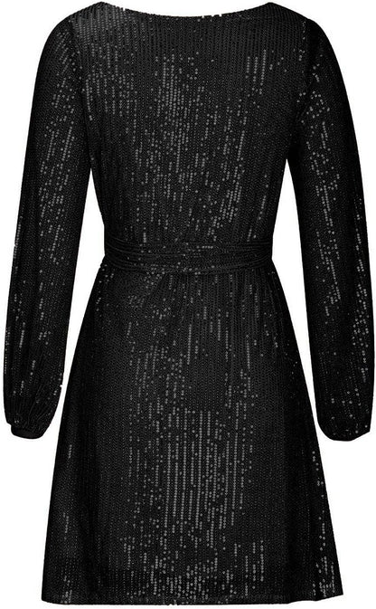 Women’s Sequin Mini Party Dress - Short Evening Outfit