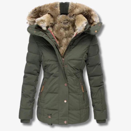 Zera - Women's Hooded Warm Jacket - Winter Essential